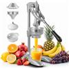 wowspeed Spremiagrumi Manuale Professionale Spremi Melograno a Leva, Commerciali Spremi Lime, Robusto Spremiagrumi per Arance Limoni Melograno Pompelmi, Grigio Chiaro