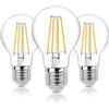 Hellum 3 lampadine LED goccia E27 dimmerabili 7,3W sostituisce 60W chiaro | Lampadina goccia dimmerabile luce calda 806lm, 2700K, E27, filamento LED, CRI 90 Ra, sostituisce 60W Incandescenza 206517