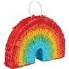 Relaxdays Pignatta Arcobaleno, Mini Piñata da Appendere, Gioco Bambini, Compleanni, da Riempire, 18x26x5,5 cm, Colorata