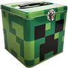 The Tin Box Company Minecraft - Scatola di latta impilabile con manico, 14,6 cm di altezza, chiusura e cerniera sul coperchio