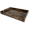 StonePlus Vassoio portaoggetti in marmo naturale, vassoio per cosmetici, gioielli, organizer da cucina, vassoio per tavolino da caffè (rete da caffè, 11,8 L x 7,87 W x 1,18 H)