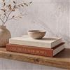 ZICOTO Set di 2 scatole in lino per abbellire tavolini, librerie o caminetti, eleganti e raffinati libri finti per la decorazione moderna della casa, per conservare foto e come scatole per ricordi
