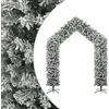 YUOTYRKTEJRSG albero di natale con luci led,albero natale con luci incorporate,Albero di Natale ad Arco Innevato 270 cmIdeale per patii, salotti, dove è necessario
