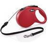 flexi New Classic - Guinzaglio Retrattile per Cani (Corda), 7,9 m, Misura M, Rosso