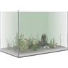 vidaXL Acquario con archiviazione Trasparente 60 x 35 x 40 cm Vetro