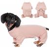 Hjumarayan Body Post Operatorio per Cane, Tutina Cappotto per Cani con Gambe Morbido e Accogliente Pigiama per Cane Vestiti per Cani di Piccola Media Grande Taglia, Rosa, S