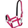 START ENJOY THE RIDE Start Cavezza per cavallo, cavezza per stalla e pascolo, per pony, sangue pieno, sangue caldo, regolabile e foderata in neoprene, cavezza foderata per cavalli con comfort e vestibilità (rosa, cob
