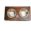 Pastore belga, Cane da pastore belga - supporto in legno con ciotole per cani, c