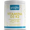 Vitamina D3 K2 Mk7 Con Vitamina C Piùlife - 200 Compresse - 1 Al Giorno, Vit D3