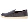 Hogan Uomo Mocassino Cool in camoscio Blu Navy con vaschetta. Suola in Gomma