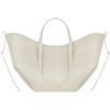 CORIOS Borsa a Mano da Donna Borse a Spalla a Tracolla a Forma di Mezzaluna PU Pelle Borse Secchiello Grande Borsa per la Spesa Elegante Tote 2 Pezzi per Quotidiano Lavoro e Shopping Bianco L