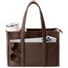 KALIDI Borsa tote in velluto a coste da donna con cerniera, grande borsa a tracolla con tasche multiple, borsa da lavoro leggera per laptop, università, scuola, viaggi e uso quotidiano