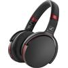 Sennheiser HD 458BT Auricolare Con cavo e senza cavo A Padiglione MUSICA USB tipo-C Bluetooth Nero Rosso