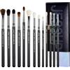 Jessup Set professionale di 13 pennelli T338 per un trucco occhi impeccabile