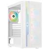 BitFenix Case per PC BITFENIX Apollo ARGB, Midi-Tower, ATX, Micro ATX, Mini-ITX, 4 ventole A-RGB da 120 mm, USB 3.0, bianco, frontale in rete, vetro temperato