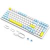 Merkloos Tastiera meccanica cablata MAGIC-REFINER K3MAX, tastiera da gaming meccanica con funzionalità hot-swap, dotata di 18 effetti di illuminazione RGB e 100 tasti anti-ghosting