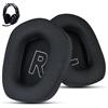 Merkloos Cuffie di ricambio in tessuto per auricolari, compatibili con la cuffia da gaming Logitech G733, adatte anche per le cuffie wireless Logitech G335 (colore: nero)