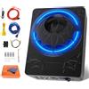Merkloos Altoparlanti da pavimento, set da 1, confezione contenente: - Altoparlanti da pavimento - Subwoofer - Cavi audio - Sistema compatto da installare sotto il sedile, potenza 1500 W