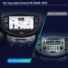 Selius Autoradio Android 13 - Doppio DIN da 9 pollici - Potenza 4x45W - Touchscreen - Compatibile con Hyundai Grand i10 - Sistema multimediale