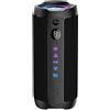 Selius Altoparlante Bluetooth portatile - Potenza di 25 Watt - Resistente all'acqua (grado IP68) - Illuminazione RGB - Colore: nero
