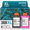 Merkloos Solidchoice - Cartucce XL compatibili con stampanti HP (nero/colori, confezione da 2)