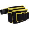 TYCIONG Borsa per Attrezzi Elettrici Cintura per Attrezzi Multitasca Regolabile Durevole per un Lavoro Conveniente Portatile per la Maggior Parte delle Persone (bordo giallo)