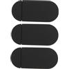 jojofuny Copri Webcam in Abs Nero, 3 Pezzi, Protezione Privacy Leggera per Tablet e Laptop, Facile da Riporre, Sicura e Pratica