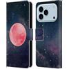 Head Case Designs Custodia a portafoglio in pelle con licenza ufficiale Cosmo18 Pink Moon Space compatibile con Apple iPhone 17 Pro