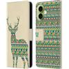 Head Case Designs Custodia a portafoglio in pelle con motivo cervo e sagome di animali, compatibile con Apple iPhone 17