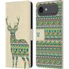 Head Case Designs Custodia a portafoglio in pelle con motivo cervo e sagome di animali, compatibile con Apple iPhone 17 Air