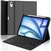 IVEOPPE Cover Tastiera per iPad Air 11 M4 2026/M3 2025/M2 2024 11 Pollici | Touchpad Magnetico Staccabile Keyboard, Italiano QWERTY, Custodia Tastiera Trackpad Bluetooth con Portapenna, Grigio scuro