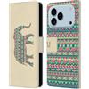 Head Case Designs Custodia a portafoglio in pelle con motivo elefante, compatibile con Apple iPhone 17 Pro