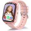 pmstuy GPS Orologio Collegato Bambino, 4G Chiamata, SOS, WiFi GPS, Regalo Bambino di Natale
