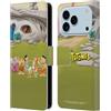 Head Case Designs Custodia a portafoglio in pelle con licenza ufficiale The Flintstones Stone Houses, compatibile con Apple iPhone 17 Pro