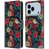 Head Case Designs Custodia a portafoglio in pelle con licenza ufficiale Katerina Kirilova Garden Birds Graphics compatibile con Apple iPhone 17 Pro