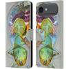 Head Case Designs Custodia a portafoglio in pelle con licenza ufficiale Wyanne No Treat Blues Cat compatibile con Apple iPhone 17 Air