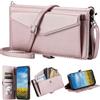 Tivenfezk Nadoli per Samsung Galaxy S21 Plus Crossbody Portafoglio Custodia,Borsa Borsetta con Spallina Slot per Schede Tasca Magnetico PU Pelle Flip Collo Cordino Cover