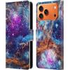 Head Case Designs Custodia a portafoglio in pelle con licenza ufficiale Cosmo18 Lobster Nebula Space compatibile con Apple iPhone 17 Pro Max