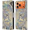 Head Case Designs Custodia a portafoglio in pelle con licenza ufficiale Nature Magick Purple Gold Mermaid Rose Gold Marble compatibile con Apple iPhone 17 Pro Max
