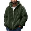 Generico Piumino Lungo Uomo Invernale con Cappuccio e Zip Oversize Moda Giaccas da Uomos Lunga Parka Imbottito in Cotone Casual Caldo Cappotto Antivento Inverno Foderati in Pile per Trekking Taglie Forti
