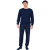 Intimitaly Irge® Pigiama Uomo Invernale Lungo 100% Caldo Cotone Interlock in Scatola Idea Regalo di Natale Pigiama Uomo Cotone Lungo
