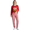 United Labels Pigiama da donna The Grinch, perfettamente Grinchy, set pigiama a maniche lunghe con pantaloni, rosso