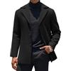 COOFANDY Cappotto Uomo Elegante Business Invernale | Taglio sartoriale, rever strutturato, texture opaca premium, antipiega, perfetto per business o casual, fit comodo