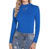 Aottori Maglia Donna Collo Alto Dolcevita Manica Lunga Cotone Slim Fit | Lupetto Leggero, Aderente Basic, Top Elegante, Intimo Traspirante, Sottogiacca Elasticizzato Primavera Autunno