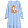DHASIUE Camicia da notte da ragazza a maniche lunghe, in cotone, motivo | Camicia da notte in 100% cotone con orlo increspato per dormire, casa e pernottamenti.