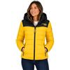 Geographical Norway Atikoclerc - Piumino da donna con cappuccio con cappuccio, leggero con tasche laterali, stampa frontale e bandiera in PVC manica casual mezza stagione