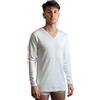 New Day intimo eccezionale Set da 3 T-Shirt Uomo Cotone Caldo Manica Lunga, Maglietta Intima Termica | Maglia con collo tondo o scollo a V, bianca o nera, magliette intime cotone termiche, sottogiacca uomo, intimo uomo invernale