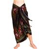 PANASIAM Pareo Peacock - Sarong Mare L-XXL - Telo Mare - Morbida Viscosa | Per donna & uomo, come gonna pareo, abito da spiaggia, copricostume, sarong da spiaggia, arazzo da parete, motivo stampato
