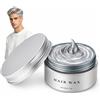 Geruicee Cera Colorata Capelli Grigio,3-in-1 Styling,Colorazione e Fissaggio,Lavabile e Temporanea,Facile Da Lavare Per Cambiare Colore,Ideale per Feste,Compleanni,Cosplay e Eventi Speciali,Uomo e Donna,120ML