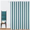 GCIREC Tenda Doccia, 180x200cm, Teal e Bianco Minimalismo Moderno Strisce Verticali Impermeabile Tessuto Macchina Lavabile Tenda da Bagno con Ganci